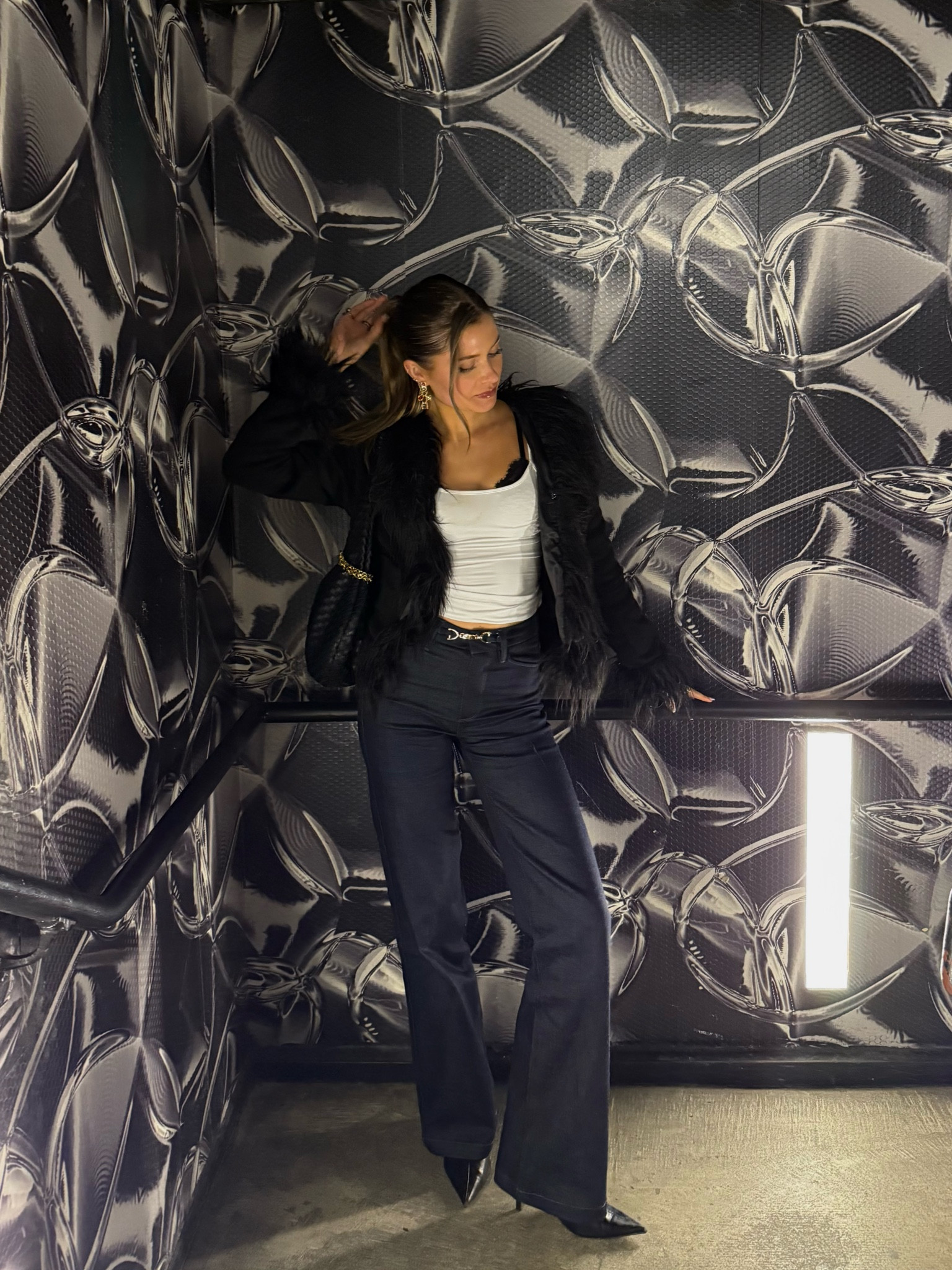 - fur jacket is edikted i’m wearing a size small 
- boots are zara