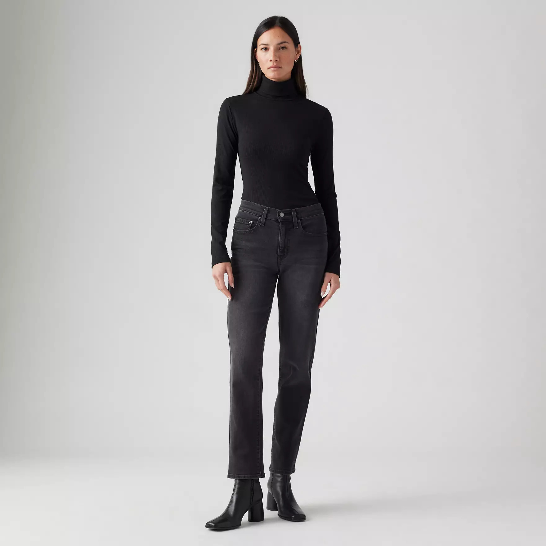 724 High Rise Straight Women's Jeans - Black | Levi's® US | Levi's US