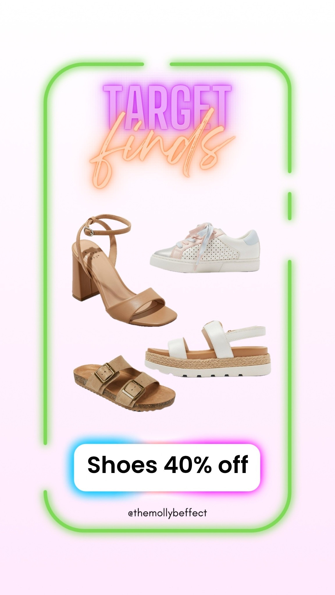 Target shoes 40% off!!!

#LTKSaleAlert #LTKSeasonal #LTKootd