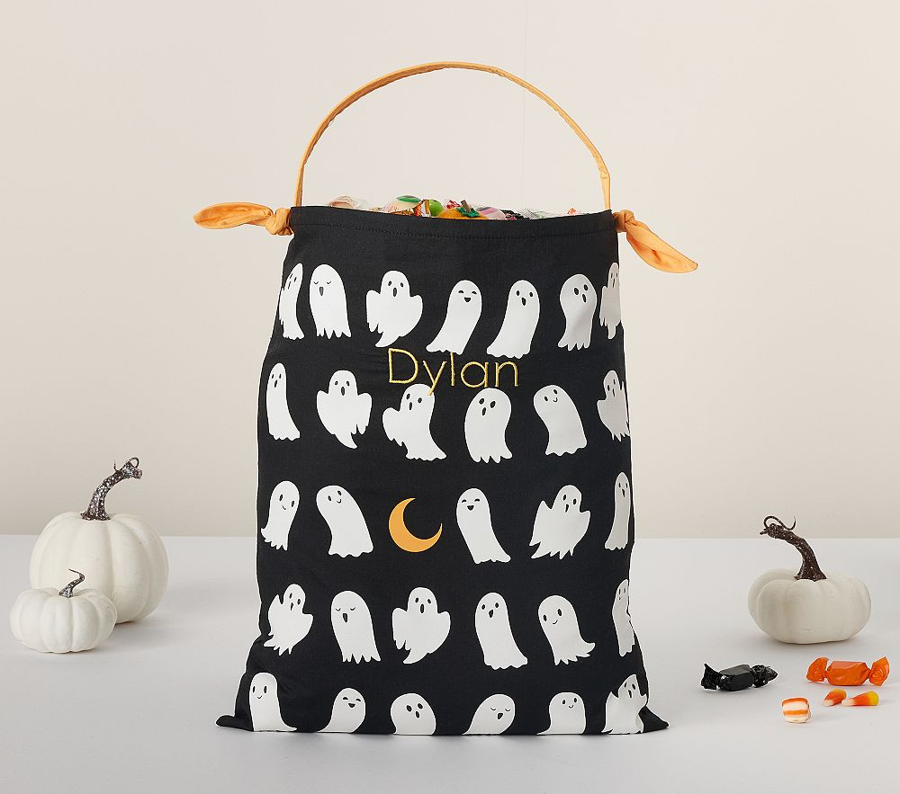 Glow-in-the-Dark Ghost Halloween Pillowcase Treat Bag | Pottery Barn Kids