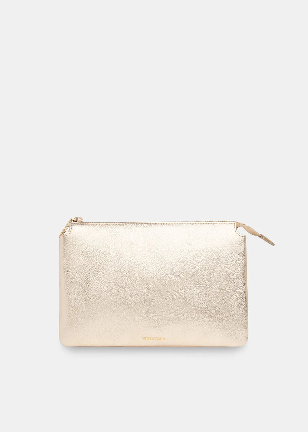 Gold/Multi Elita Double Pouch Clutch | WHISTLES | Whistles UK | | Whistles