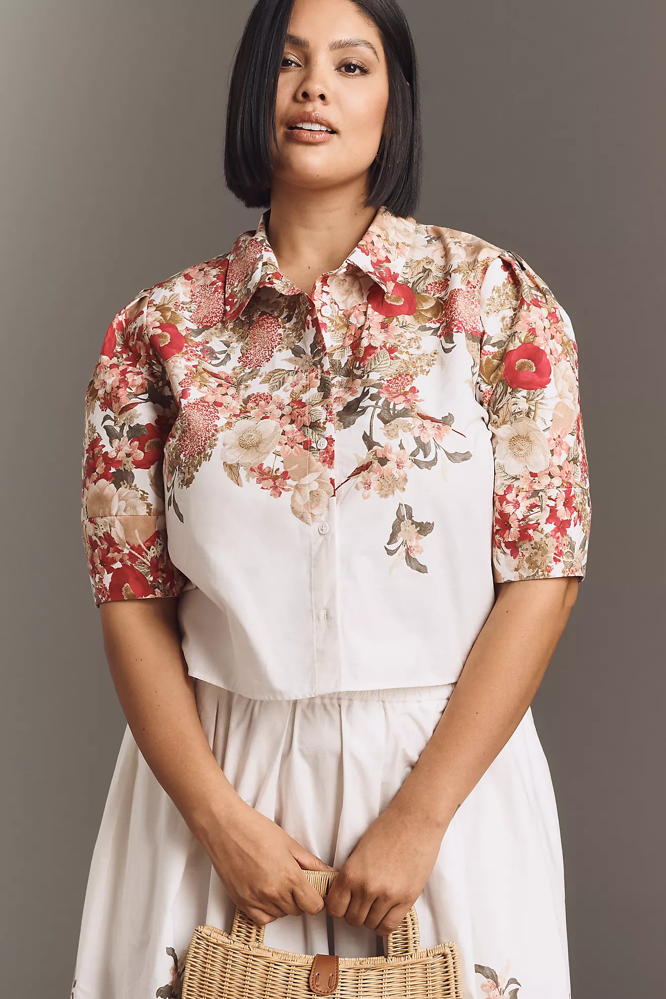 Maeve Lantern-Sleeve Blouse | Anthropologie (US)