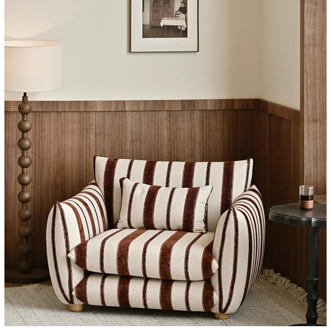 Comfort Fabric Chair with Solid Wood Frame | Wayfair North America