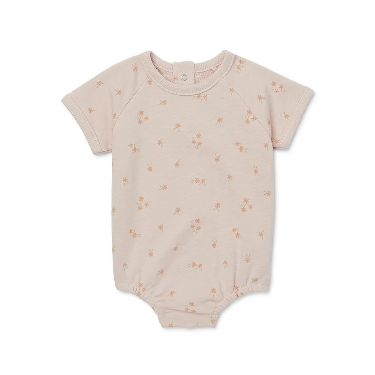easy-peasy Baby Short Sleeve French Terry Print Bodysuit, Sizes 0-24 Months | Walmart (US)