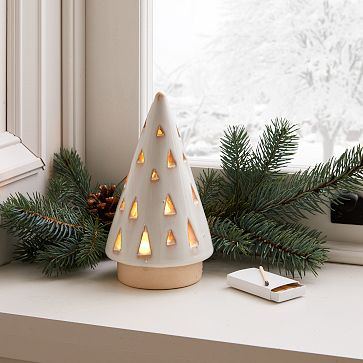 Ceramic Tree Tealight Candleholders | West Elm (US)