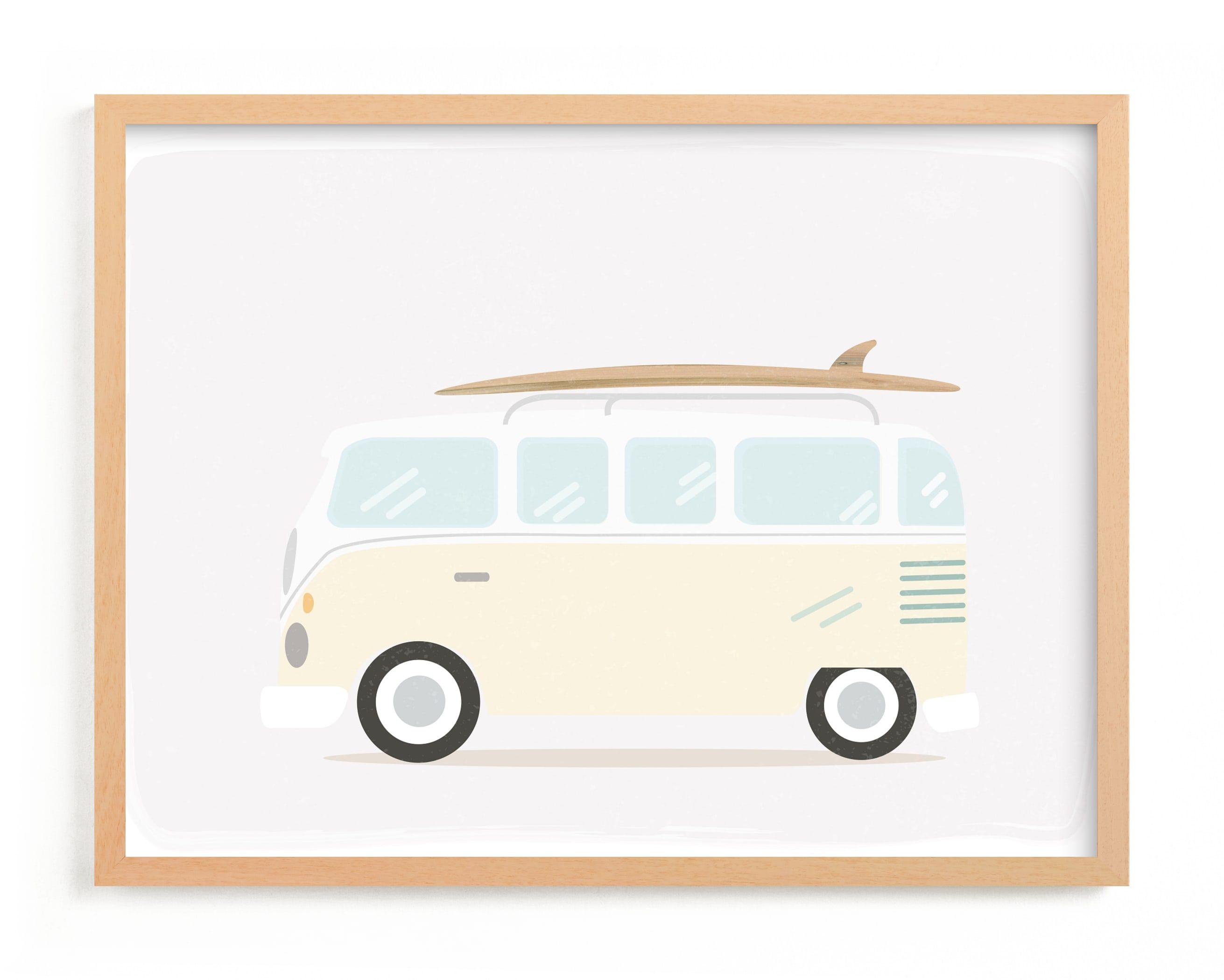 "Beach Bus" - Graphic Limited Edition Art Print by Itsy Belle Studio. | Minted