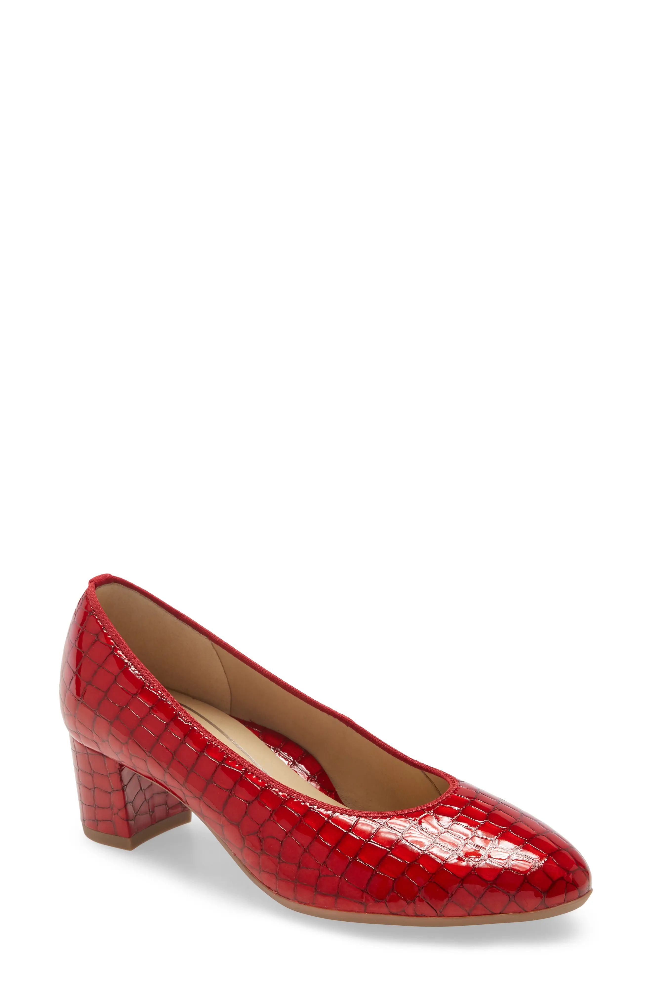 ara Kendall Pump in Red Patent Leather at Nordstrom, Size 6 | Nordstrom