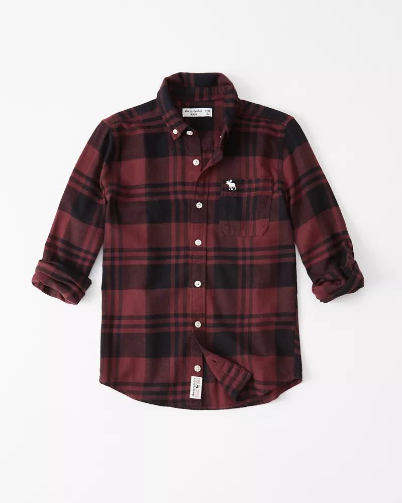 icon flannel shirt | abercrombie kids US