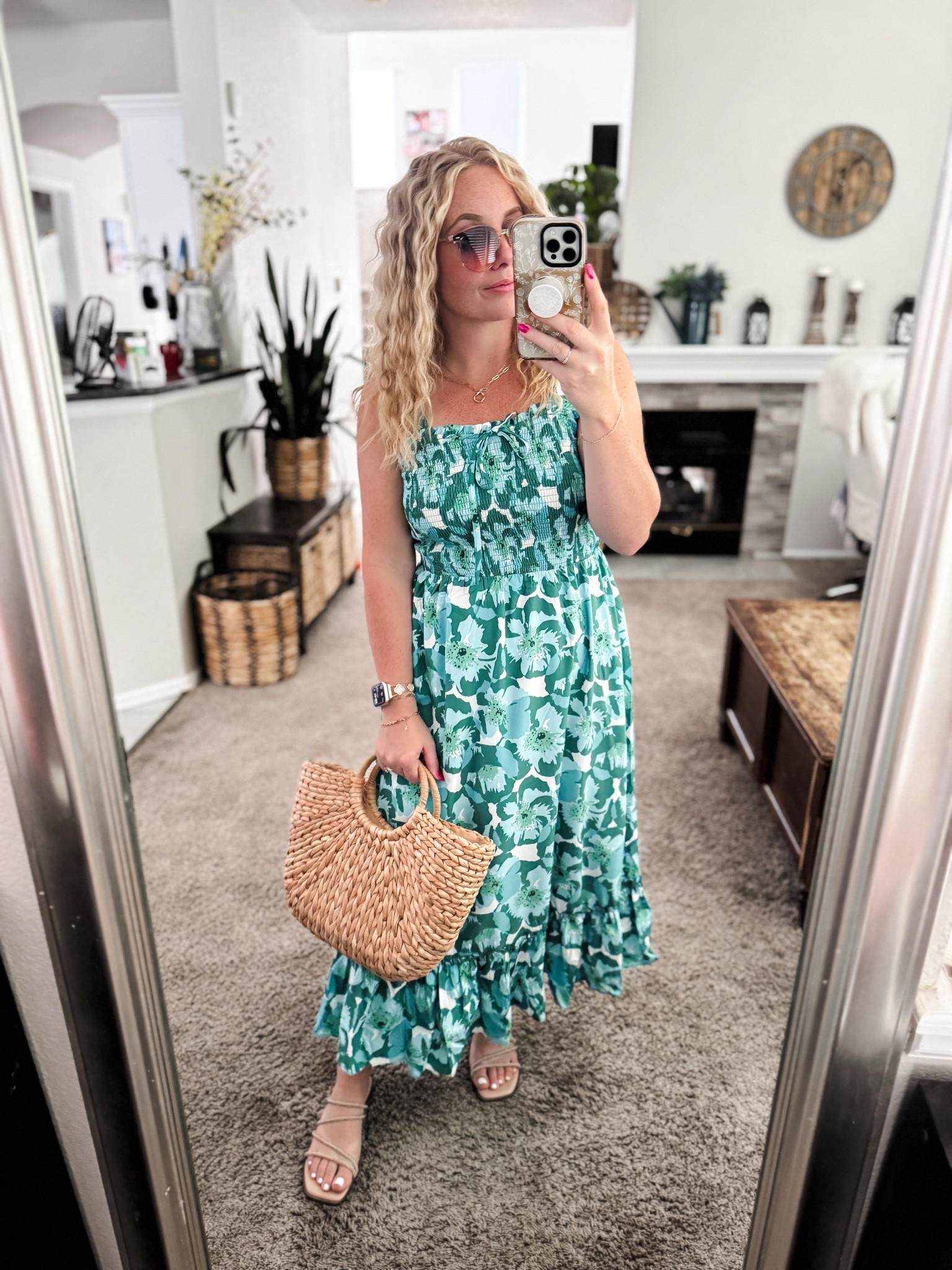 Green and white floral summer maxi dress from Amazon, fits tts





Spring dress, summer dress, Easter dress, summer dresses, vacation outfit, resort wear 2026, beach dress

#LTKSeasonal #LTKootd #LTKPetite