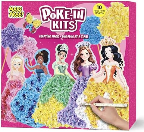 Poke Art Princess Kit Gift 10 Pcs Set,Crafts For Kids Ages 4-8, Diy Craft Kits With & Arts And Cr... | Amazon (CA)