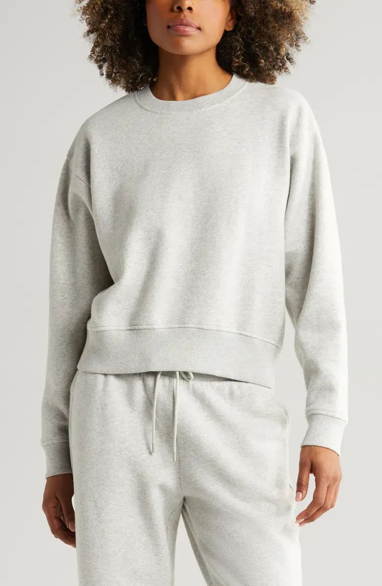 Zella Cloud Fleece Sweatshirt | Nordstrom | Nordstrom