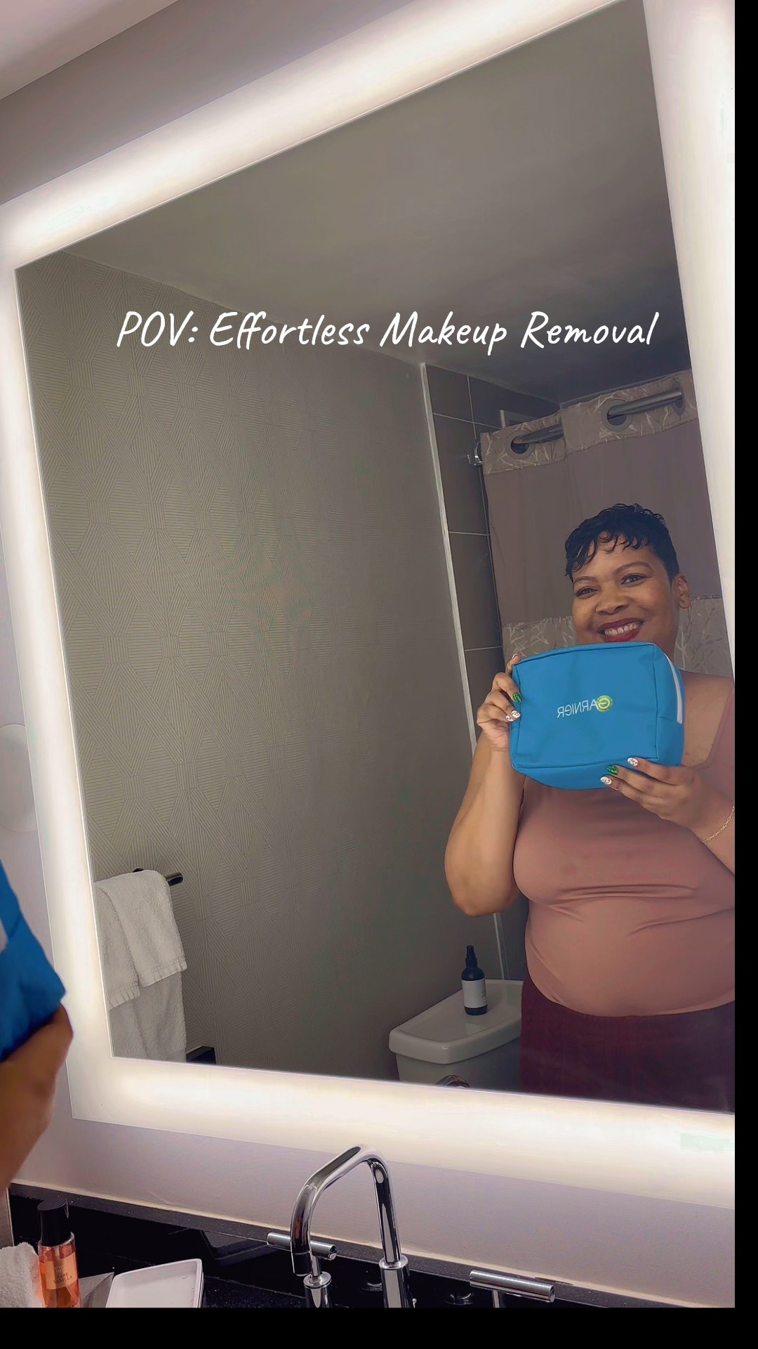 Easy Makeup Removal Routine! Garnier Micellar cleansing water, eco cleansing makeup remover pads, reusable cleansing pads, skincare routine, satin pajamas. 

#LTKBeauty #LTKselfcare #LTKvlog