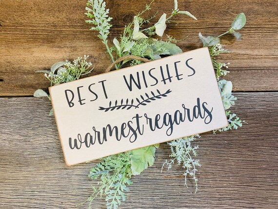 Best Wishes Warmest Regards David and Stevie David Rose | Etsy | Etsy (US)