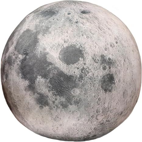 ELAINREN Super Cute Moon Plush Soft Pillow, Learning Science Astronomy Space Solar System Educati... | Amazon (US)