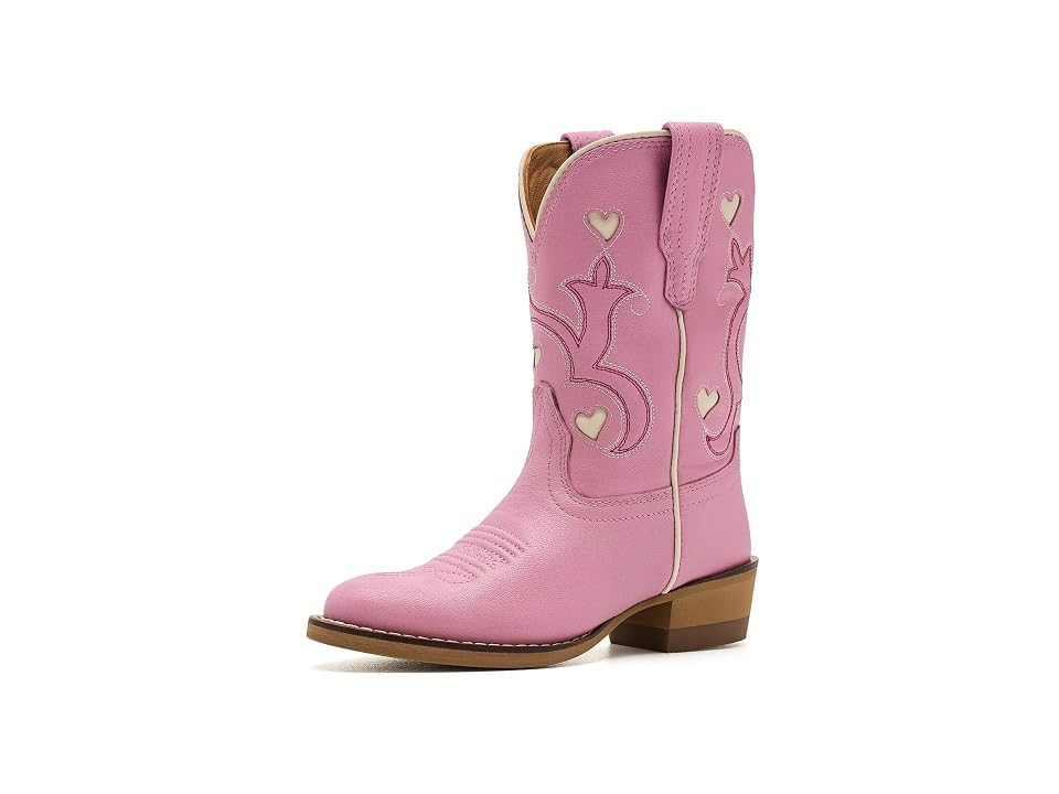 Tecovas Kids The Annie Hearts (Little Kid) Girls Shoes Wild Rose Goat: 1 Little Kid M, Leather | Zappos.com