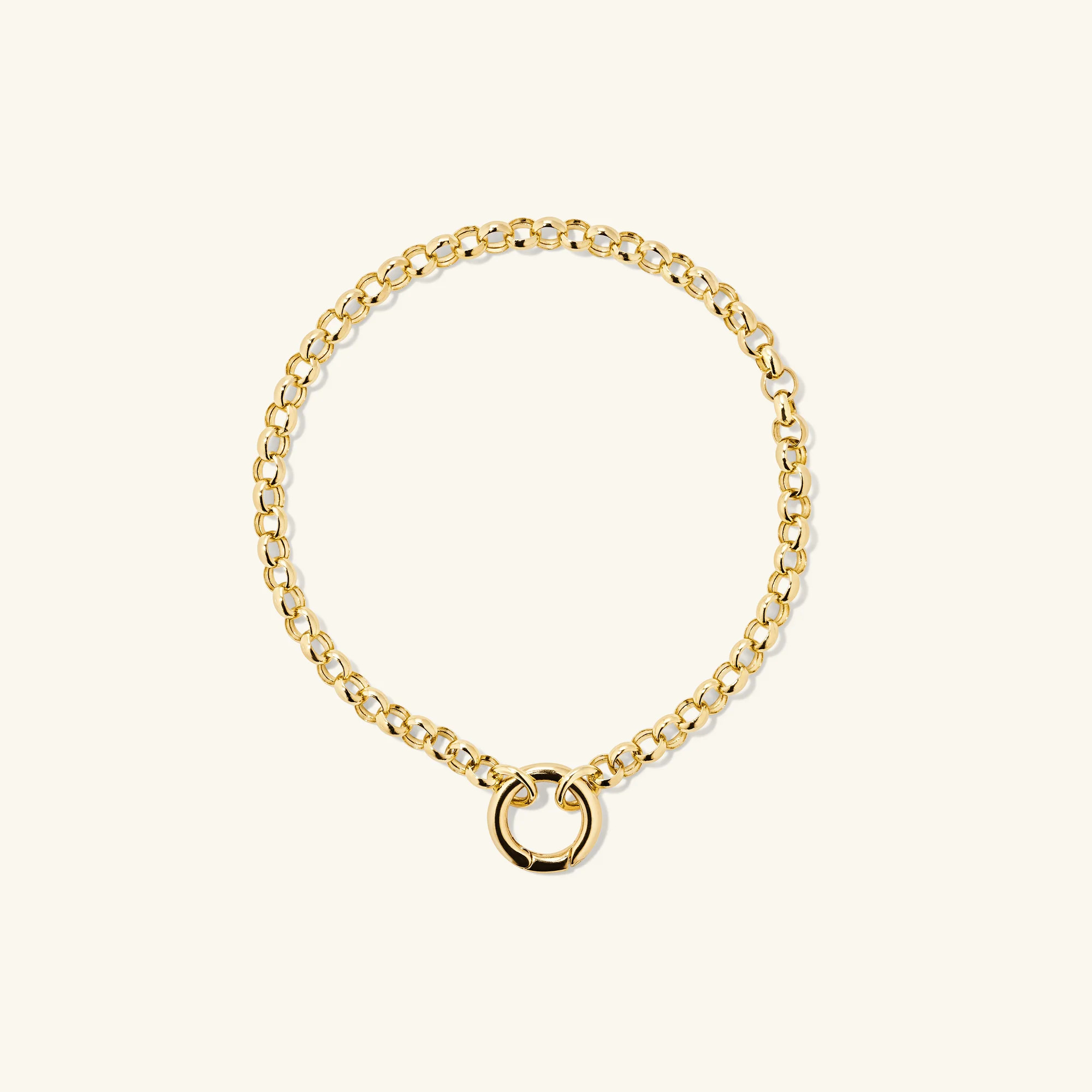 Rolo Chain Charm Bracelet | Mejuri Fine Crew