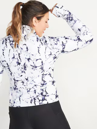 PowerSoft Cropped Zip-Front Jacket for Women | Old Navy (US)