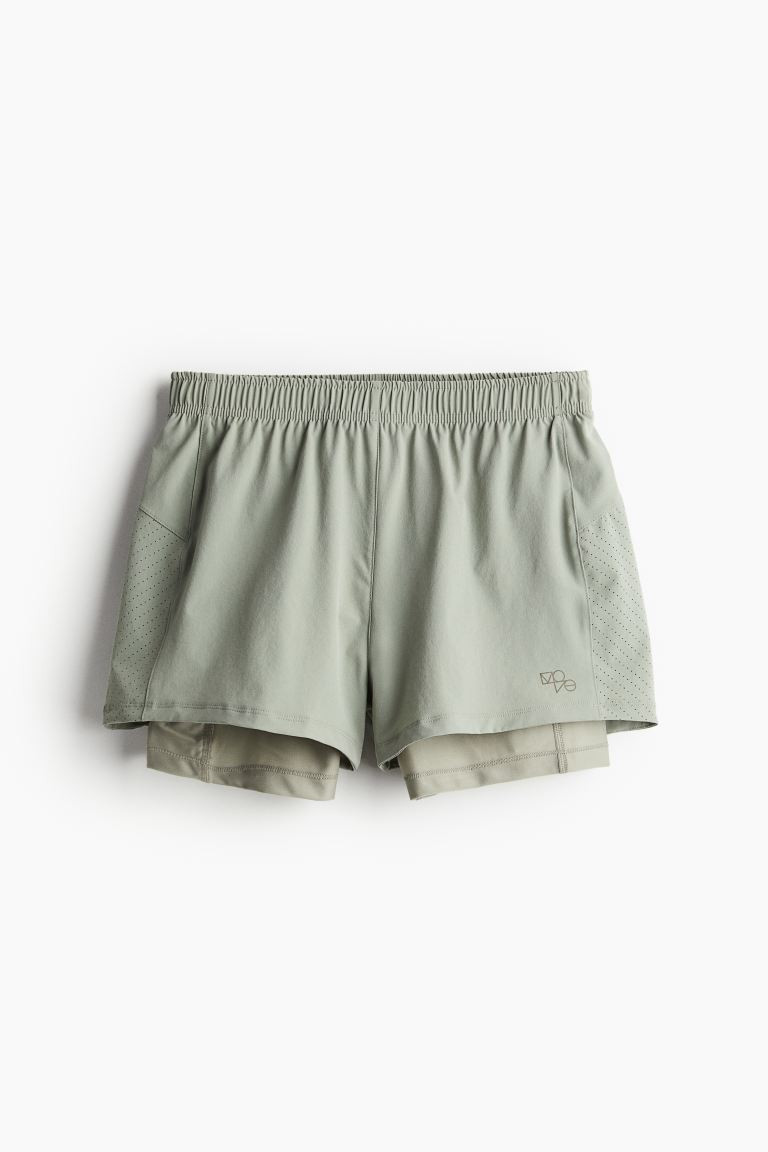 DryMove™ Double-layered Running Shorts | H&M (US + CA)