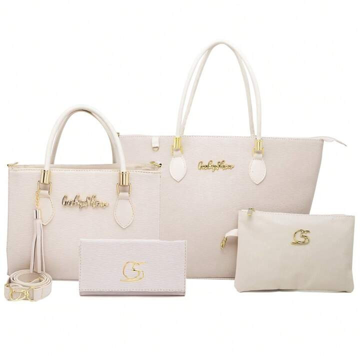 Kit 4 Bolsas Femininas / Anjik Lorena + Carteira + Sacola Grande + Necessarie | SHEIN Brasil | SHEIN