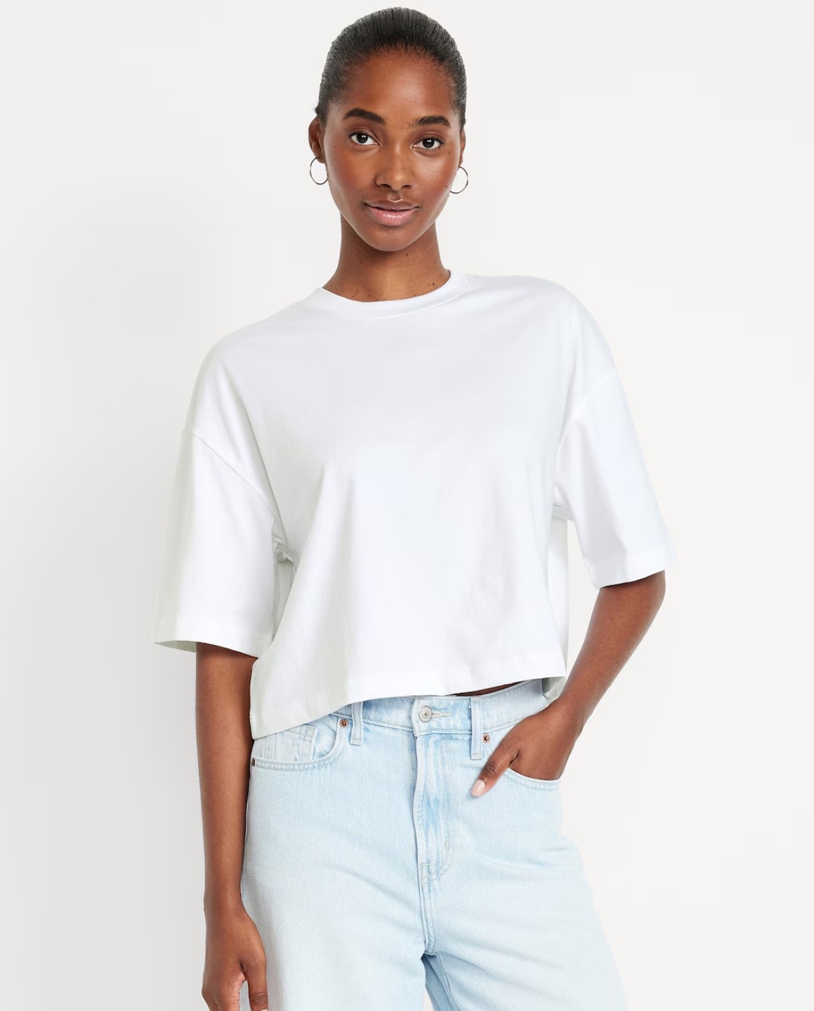 My favorite cropped tee is on sale for $8! 

#LTKMidsize