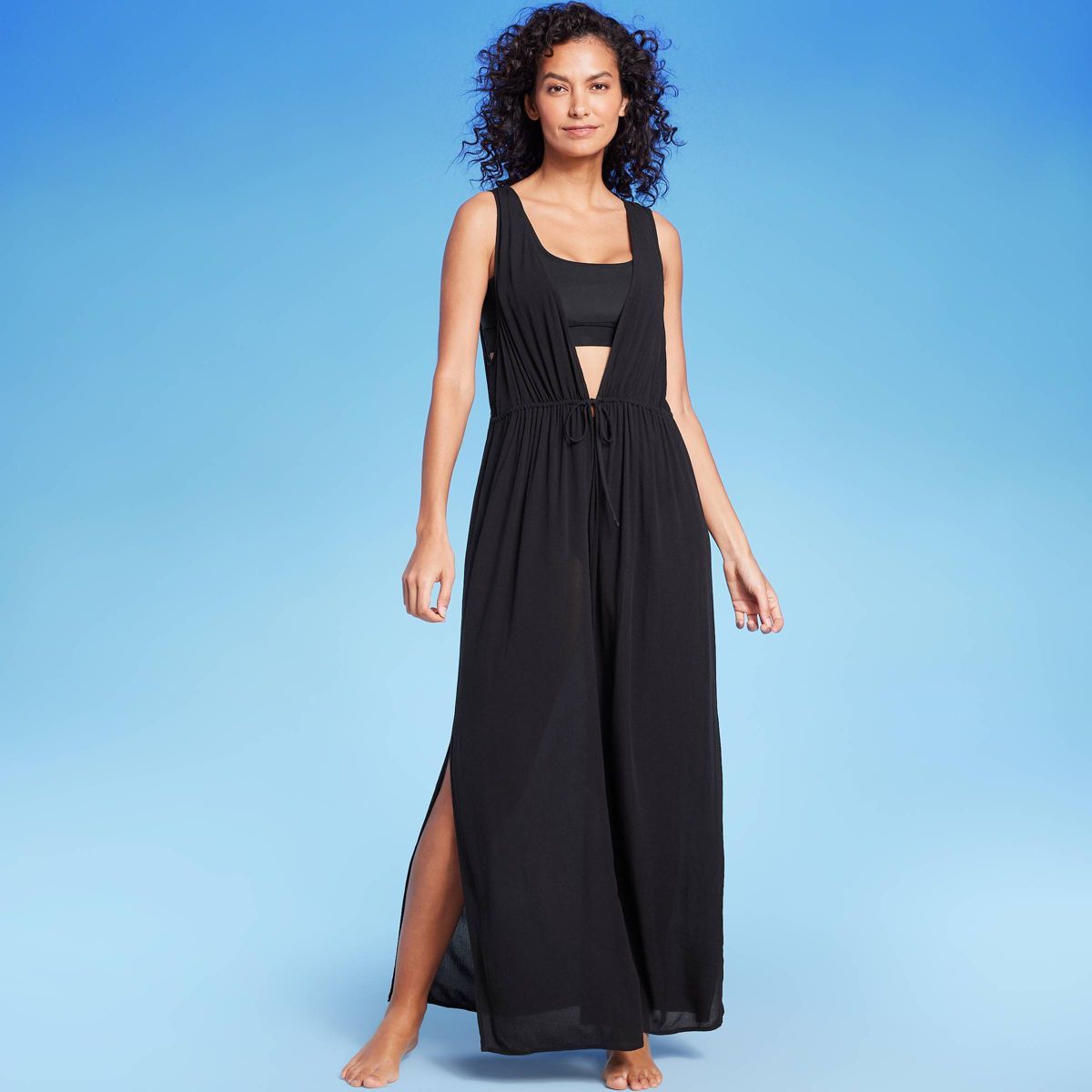 Women's Sleeveless Cover Up Maxi Duster - Kona Sol™ | Target