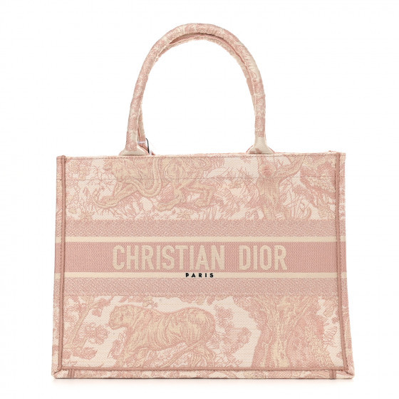 CHRISTIAN DIOR

Canvas Embroidered Small Dioriviera Toile De Jouy Book Tote Rose | Fashionphile