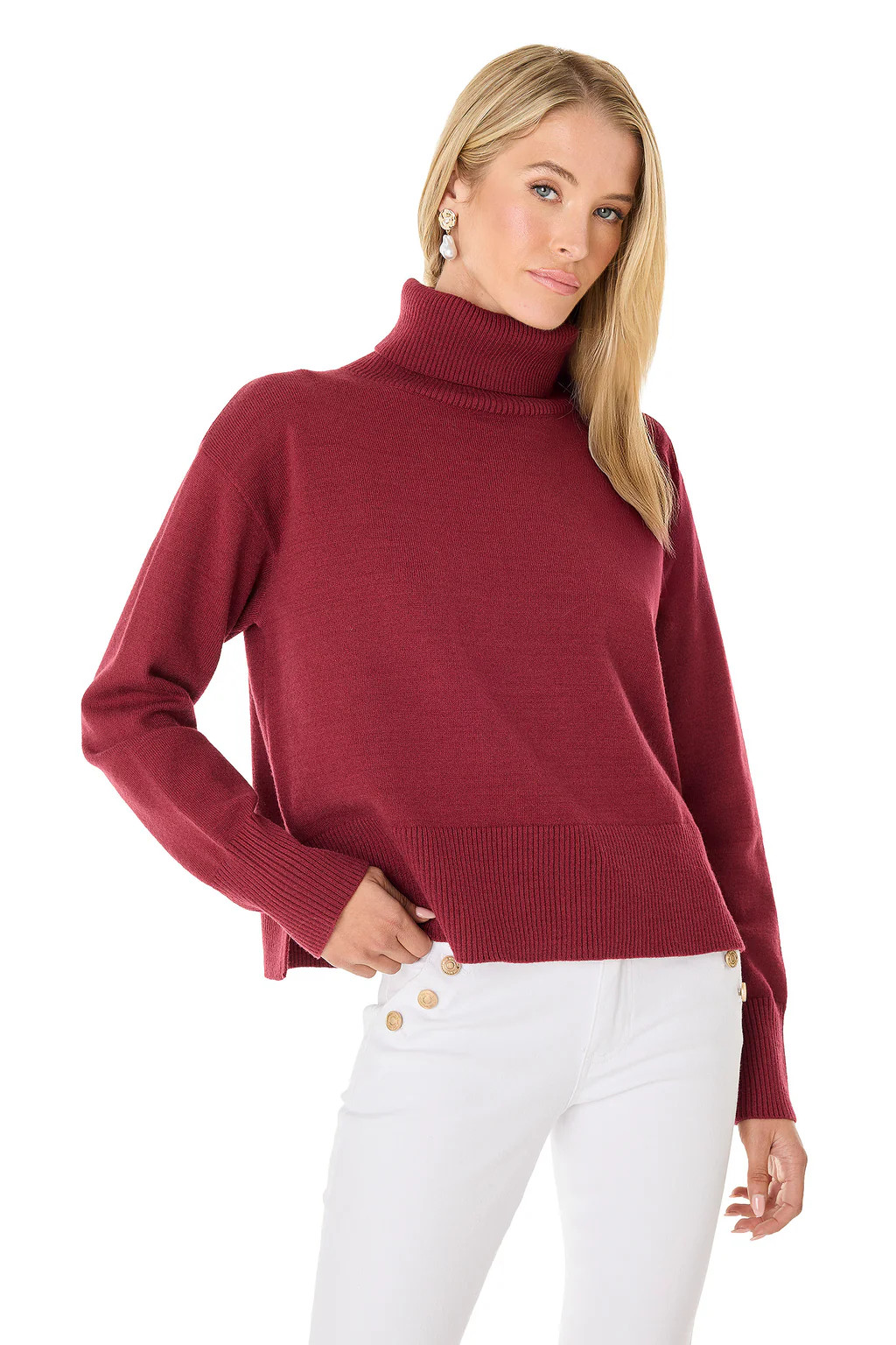 Gia Ultra Soft Sweater - Merlot | The Noli Shop