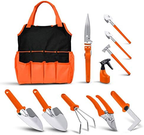 BNCHI Gardening Tools,12 Pieces Stainless Steel Garden Hand Tool Set, Gardening Gifts for Women,M... | Amazon (US)