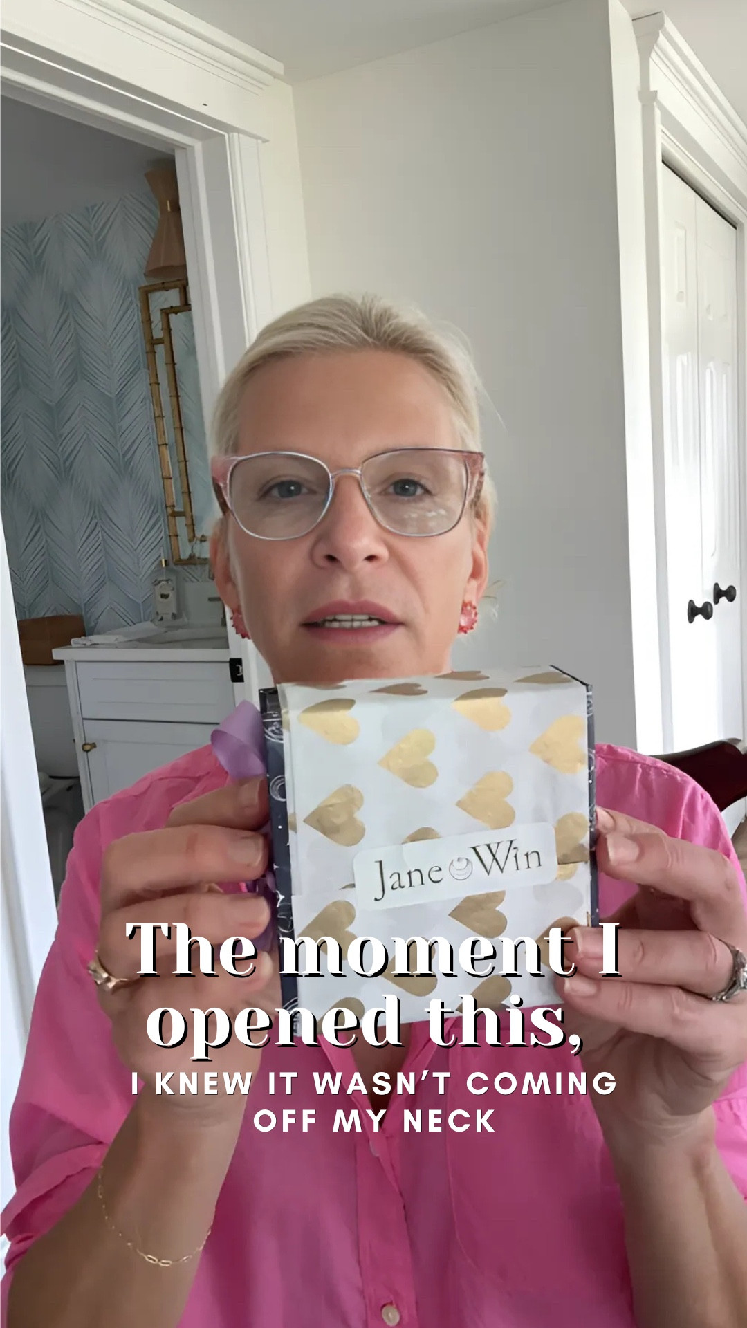 The moment I opened this box, I knew. She’s not coming off my neck. Ever.⁠
⁠
This beauty just arrived from Jane Win and YES, the jewelry is stunning. But also? Jane herself is the real gem. Kind, talented, generous. I’d support her even if she sold potato peelers. But lucky for us, she makes ✨magical✨ necklaces instead.⁠

#LTKStyleTip