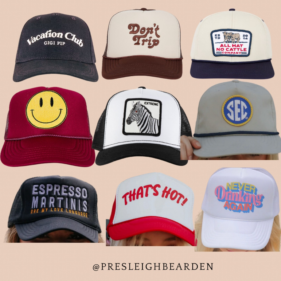 Cute Trucker Hats 

#LTKfindsunder50 #LTKFestival #LTKstyletip