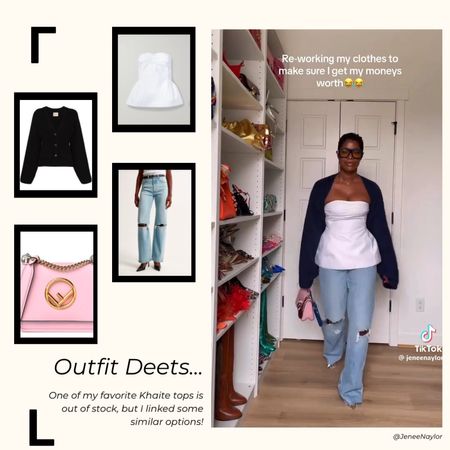 Outfit breakdown: don’t forget to rework your clothes already in your wardrobe as we head into spring !

Khaite top dupes linked !

#LTKSeasonal #LTKstyletip #LTKitbag