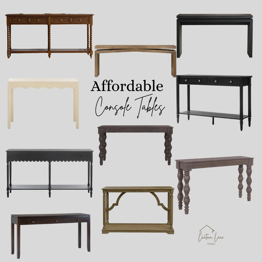 Affordable console tables for any decor. Use in your entryway or behind a sofa. 

 #LTKHome #LTKSaleAlert