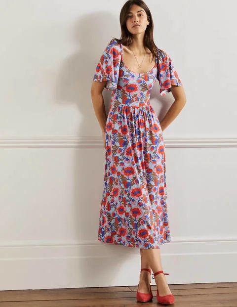 Smock Detail Jersey Maxi Dress | Boden (US)