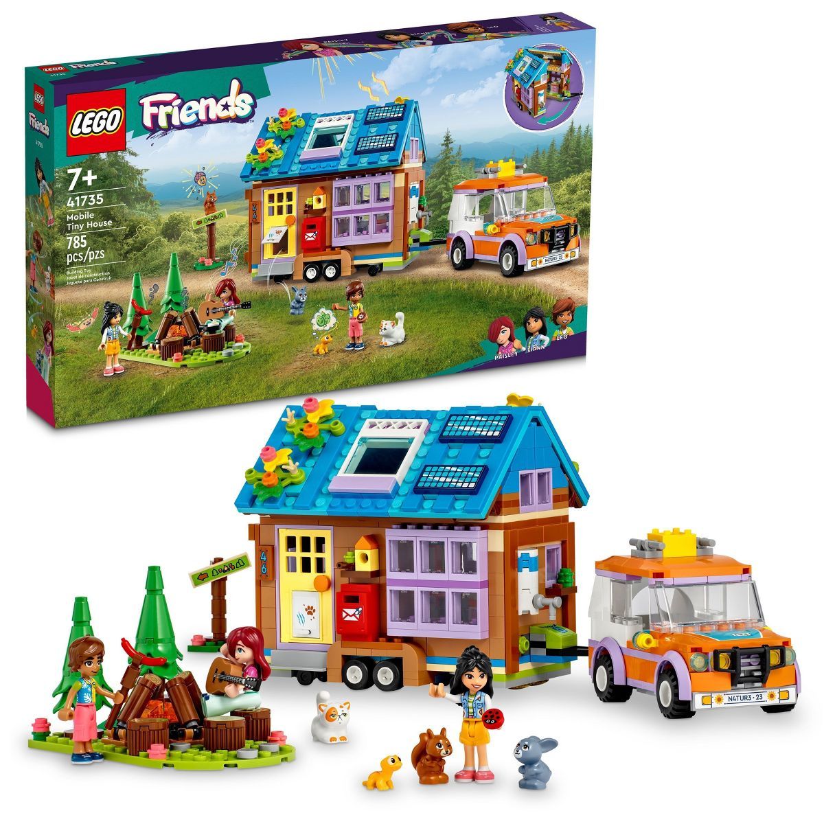 LEGO Friends Mobile Tiny House Playset with Toy Car 41735 | Target
