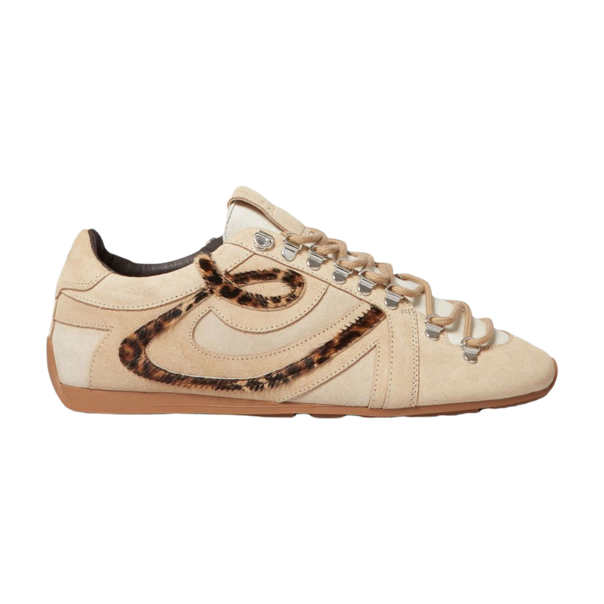CLAUDIE PIERLOT The Sustainable Edit Adriano Leopard Suede Trainers - Clear | Brown Thomas (IE)