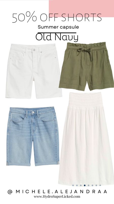 50% off shorts at Old Navy. These are my picks for my summer capsule wardrobe.

30% off skirt perfect to pair for out door activities, warm vacations and travel

#LTKActive #LTKSaleAlert #LTKTravel