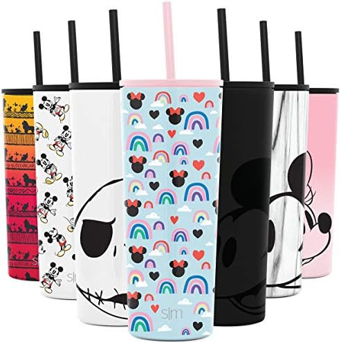 Simple Modern Disney Character Insulated Water Bottle Tumbler with Straw Lid Reusable Stainless S... | Amazon (US)