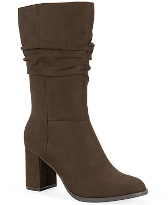 Style & Co Women's Reneee Scrunch Mid Shaft Boots, Macy's Exclusive - Macy's | Macy's