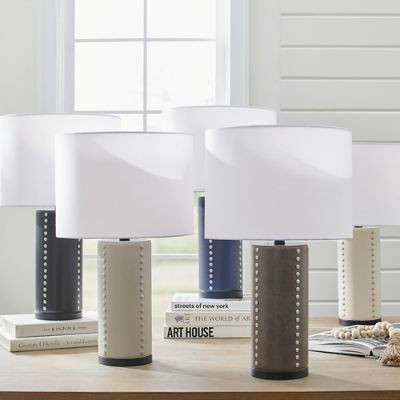 Bonded Leather Lamp | Grandin Road | Grandin Road