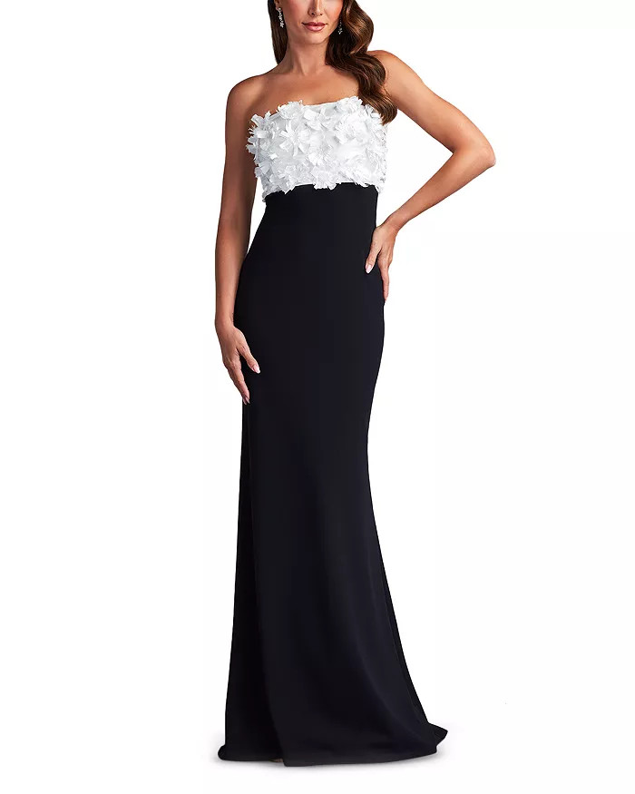 3D Floral Appliqué-Bodice Gown | Bloomingdale's (US)