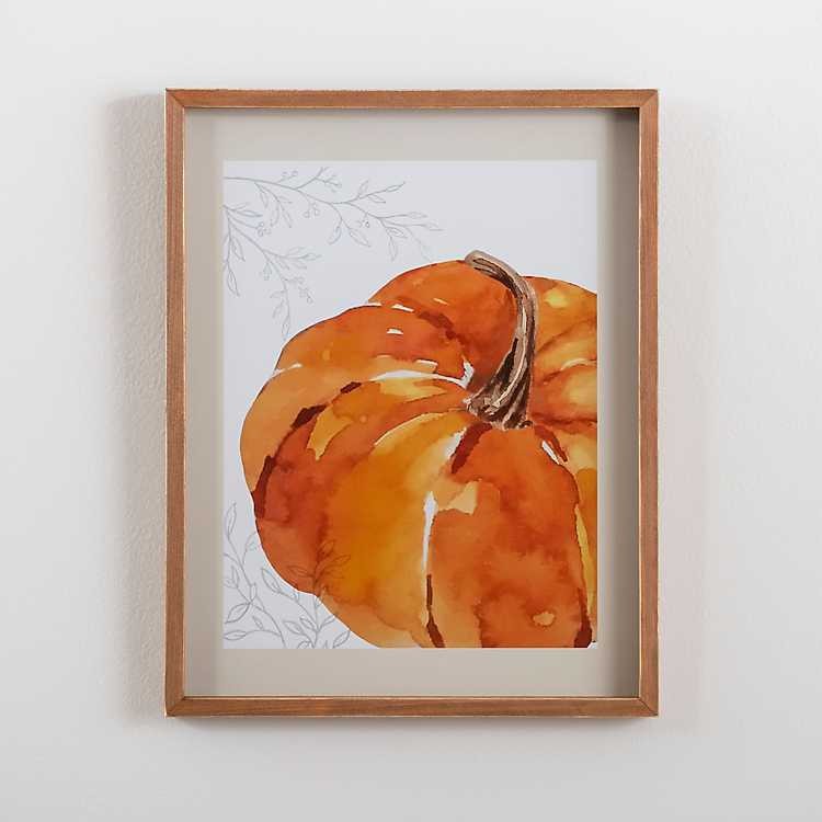 Orange Pumpkin Art Wall Plaque | Kirkland's Home