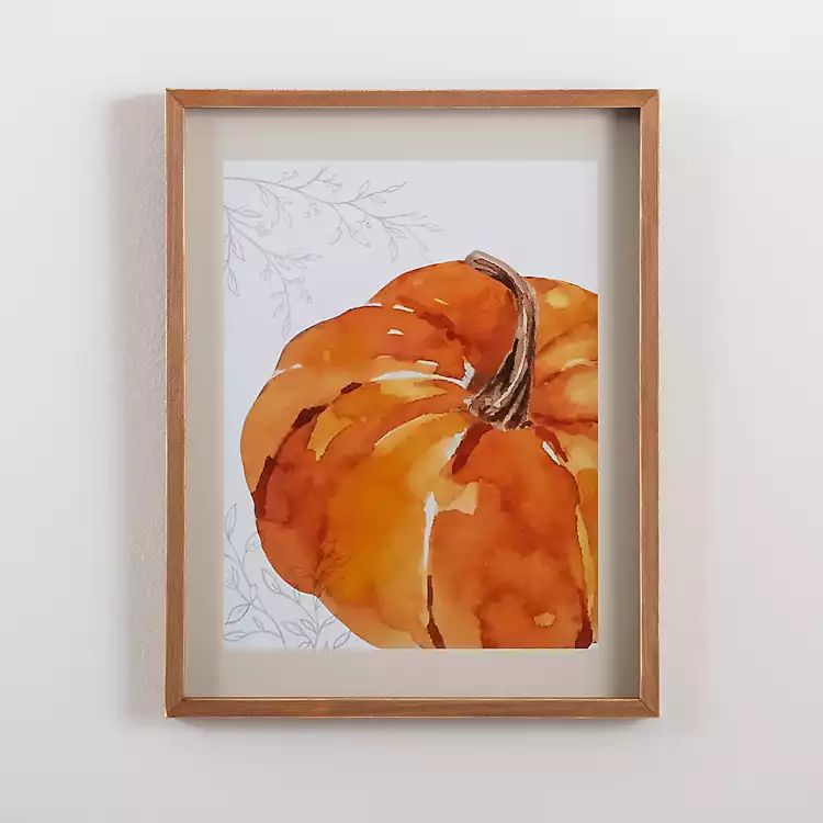 Orange Pumpkin Art Wall Plaque | Kirkland's Home