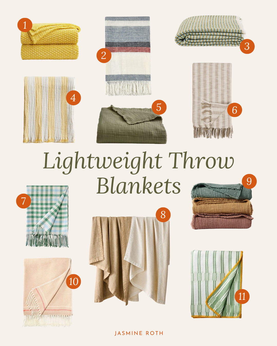 Summer-Inspired Lightweight Throw Blankets 

 #LTKSummerEdit #LTKU #LTKHome