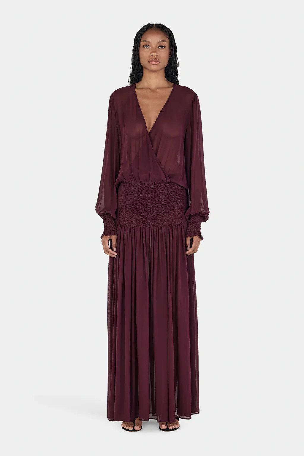 Elliana Maxi Dress Pinot | Hansen and Gretel