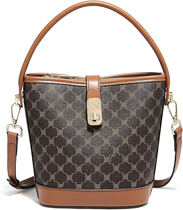 FOXLOVER Small Bucket Bag For Women Fashion Simplicity Crossbody Handbag Designer Shoulder Purse | Amazon (US)