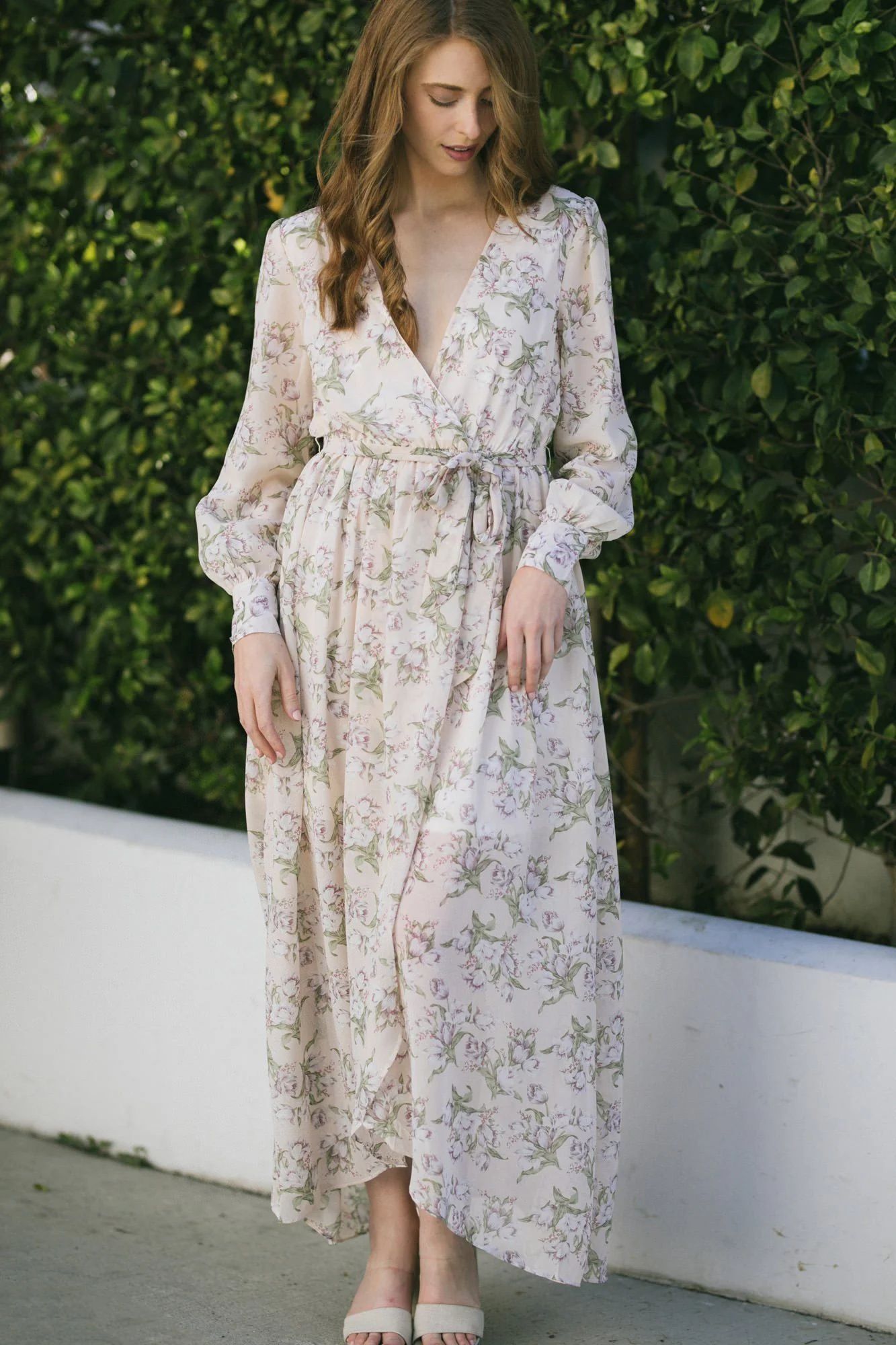 Mayra Long Sleeve Maxi Dress | Morning Lavender