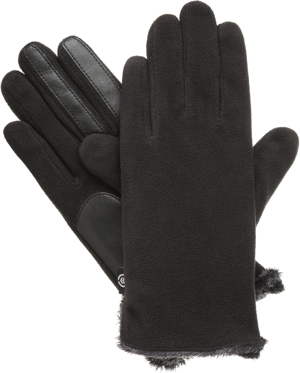 isotoner Womens Stretch Fleece Gloves With Microluxe Lining and Smart Touch Technology | Amazon (US)