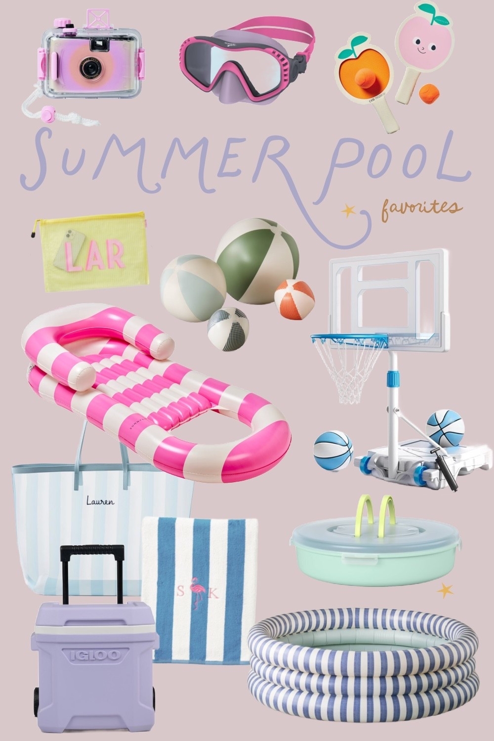Summer pool favorites
Pool float 
Basketball rim for pool 
Pool bag 
Inflatable pool

#LTKmomlife #LTKdayinmylife #LTKHome