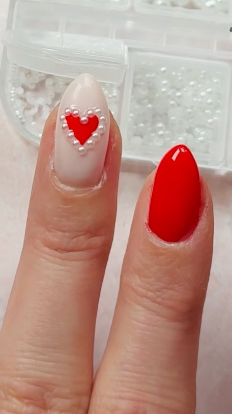 Valentines Nails. Step-by-step on how to create this heart inspired nail design just in time for February ❣️

#LTKWatchNow #LTKStyleTip #LTKBeauty