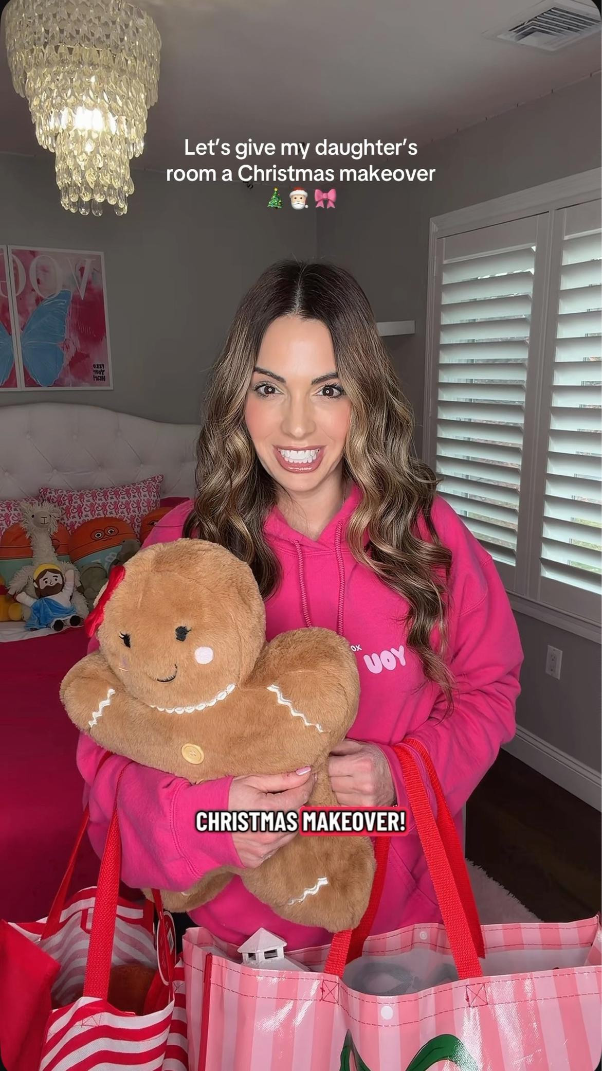 MY DAUGHTER’S CHRISTMAS BEDROOM MAKEOVER 🎄